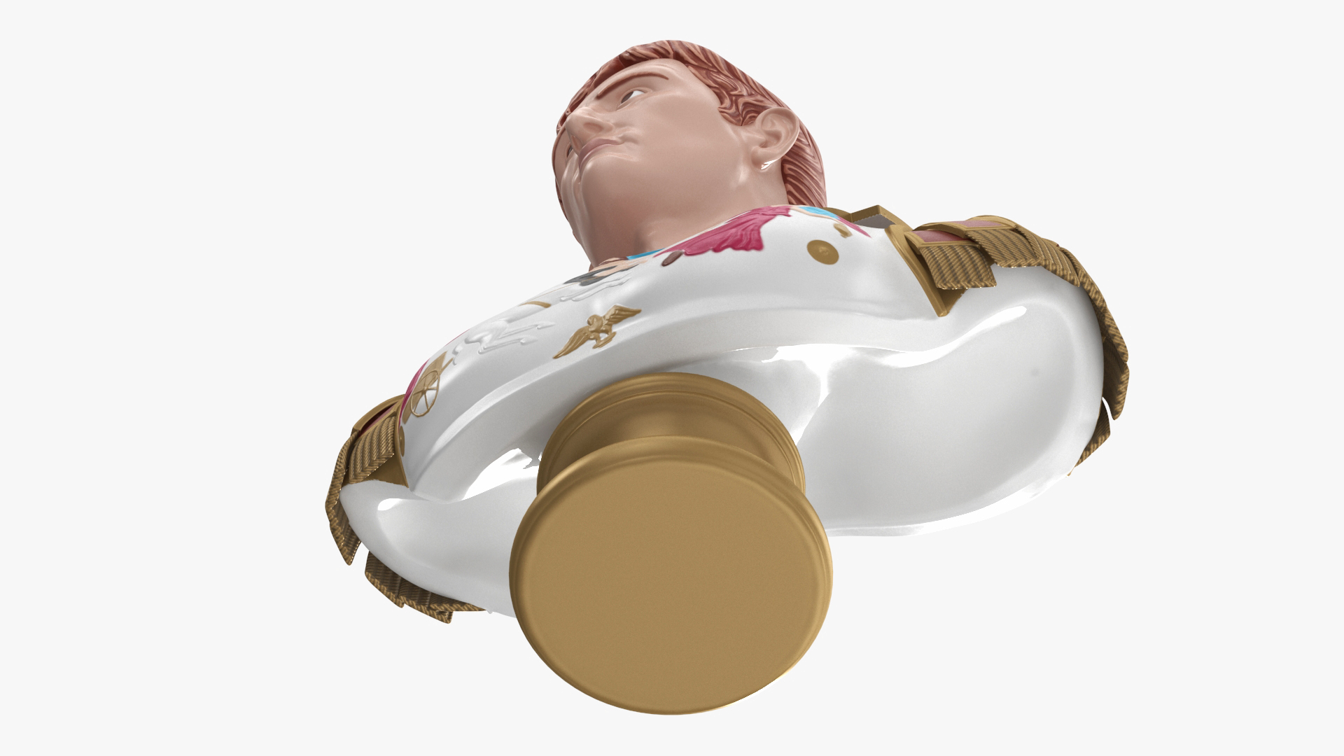 3D Roman Emperor Augustus Stylized Bust