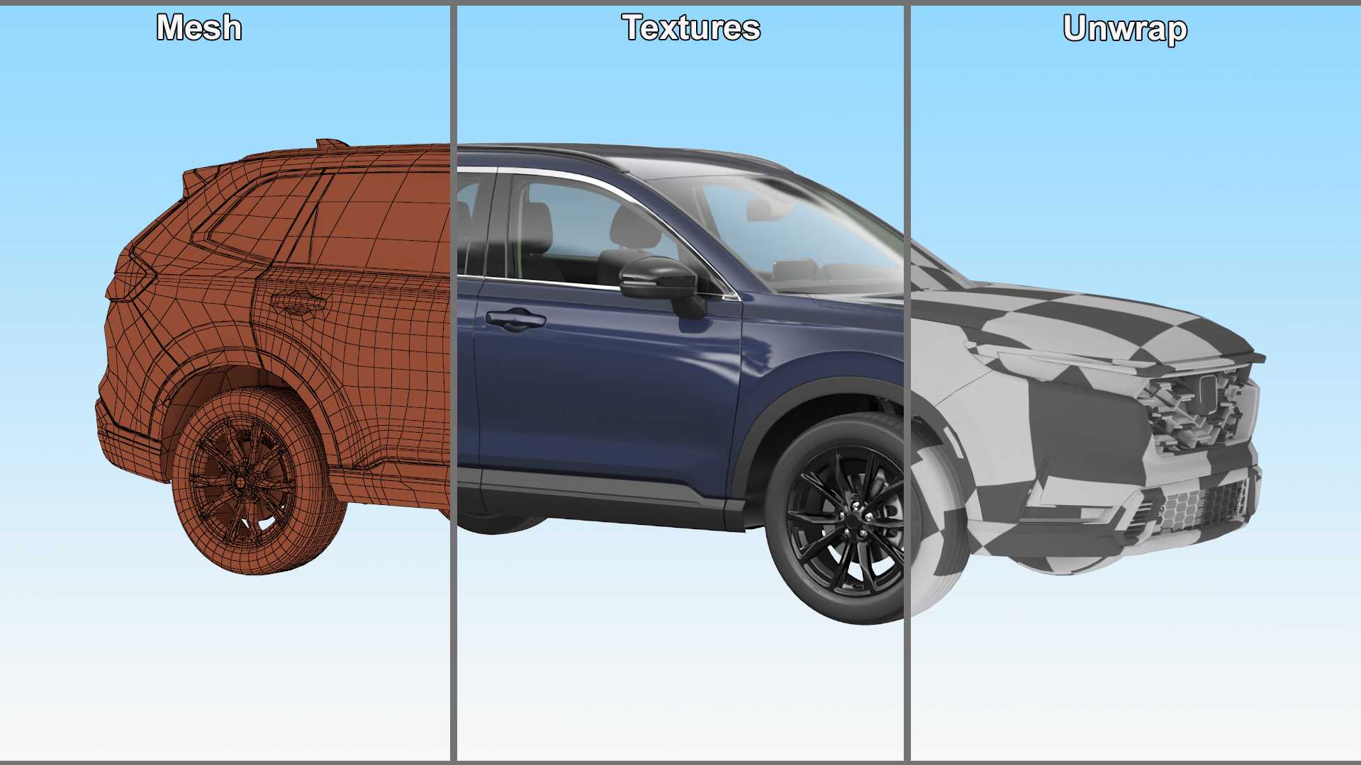 Crossover 2025 Blue 3D model
