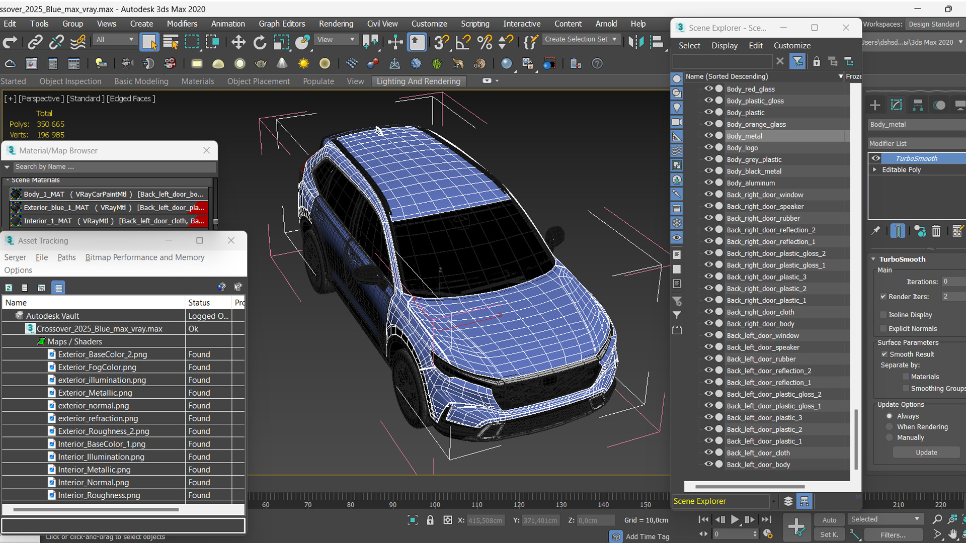 Crossover 2025 Blue 3D model