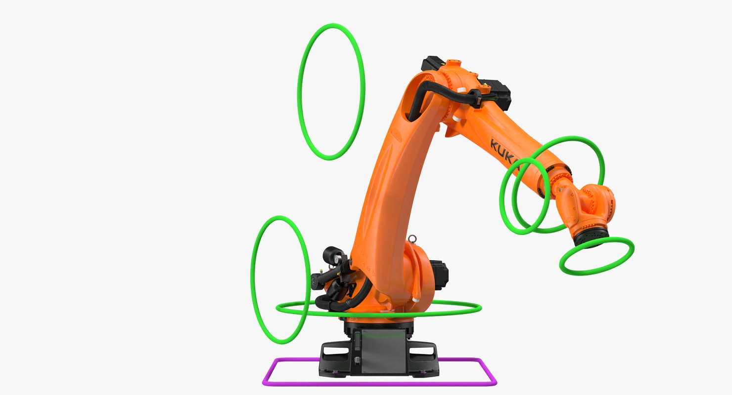 Kuka KR 210 R3100 Ultra Rigged for Maya 3D model