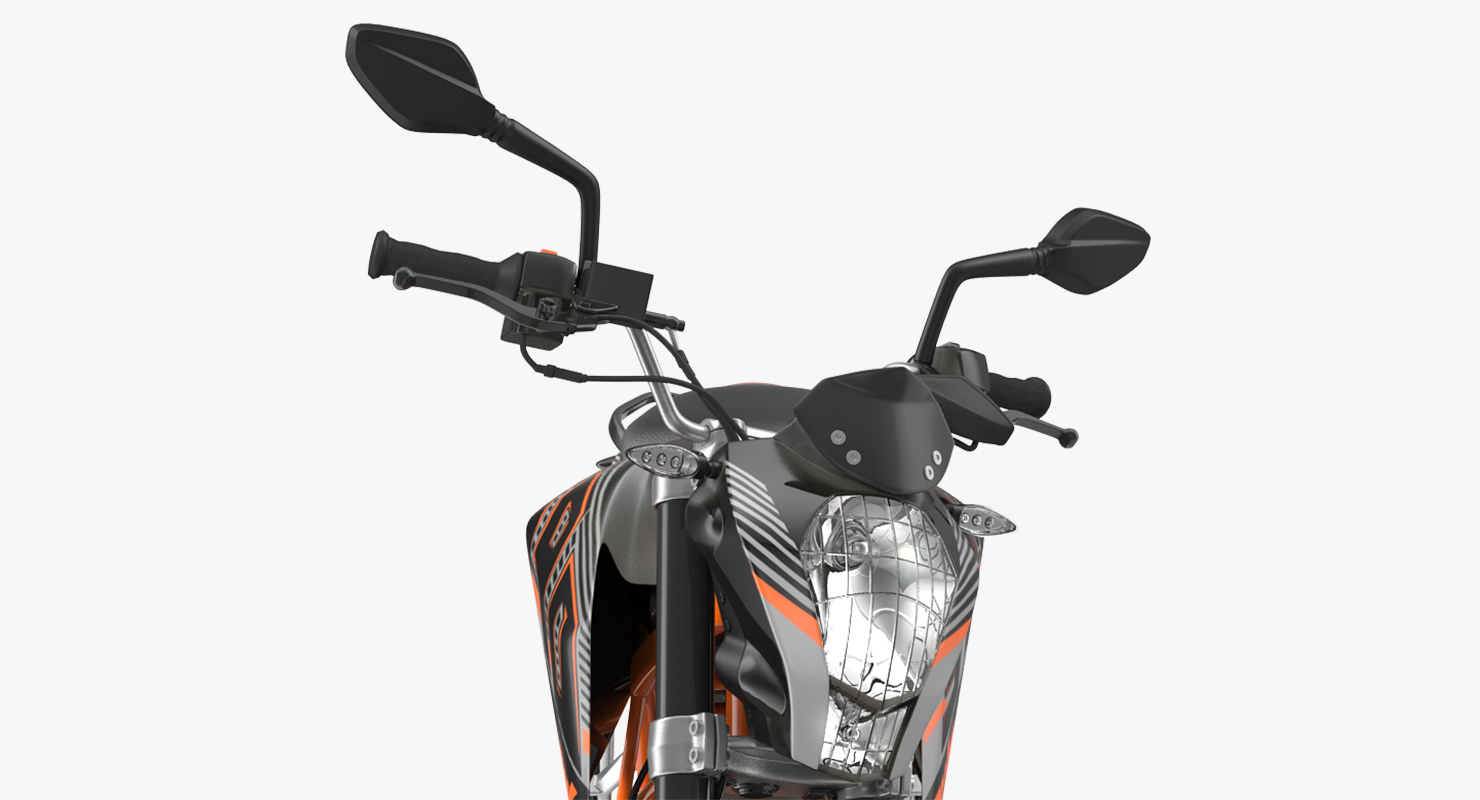 3D model Motorcycle KTM Duke 390 2016 Rigged