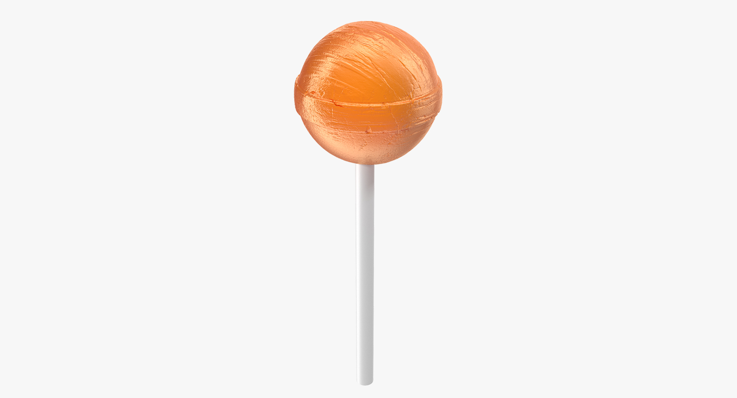 3D model Lollipop Orange