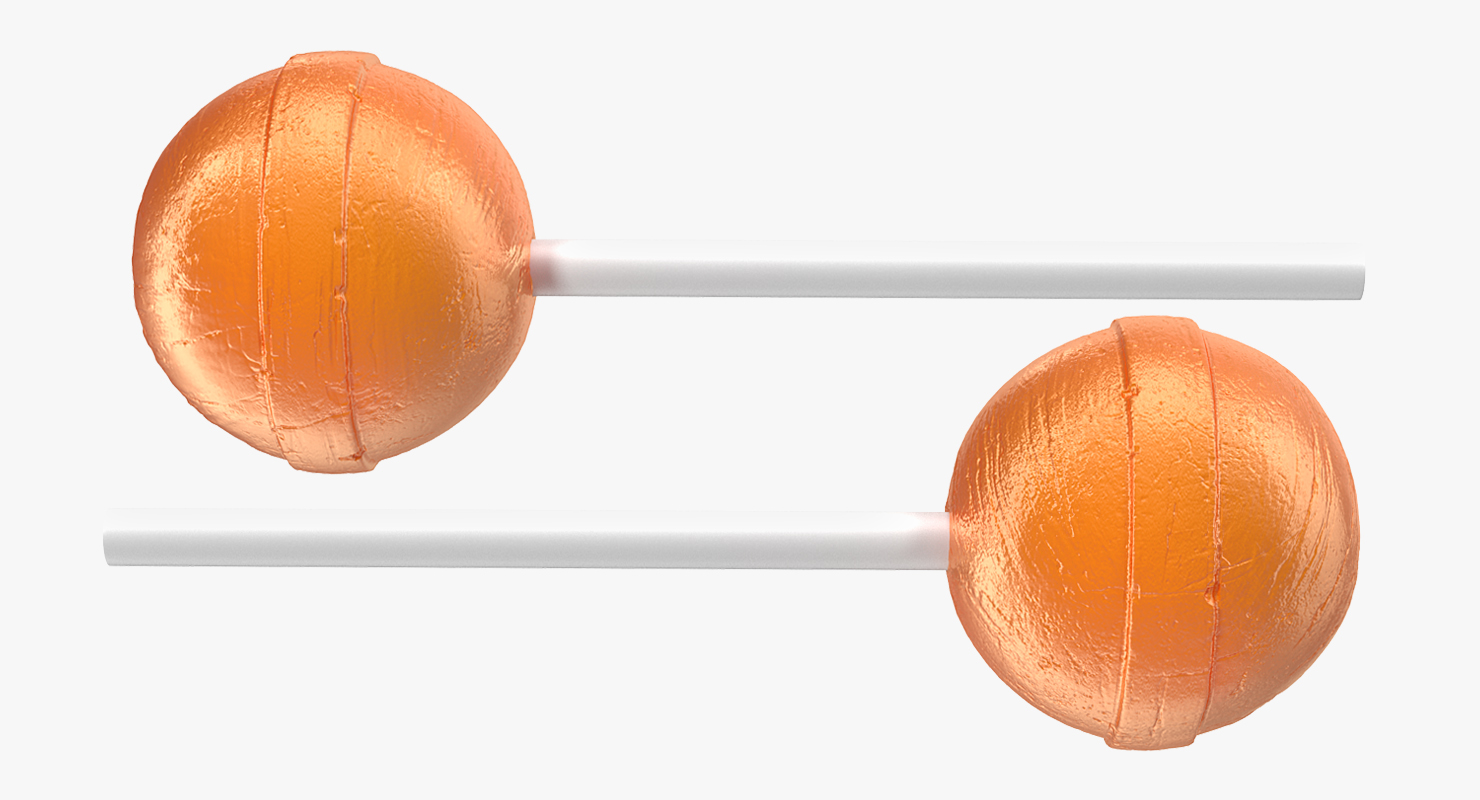 3D model Lollipop Orange