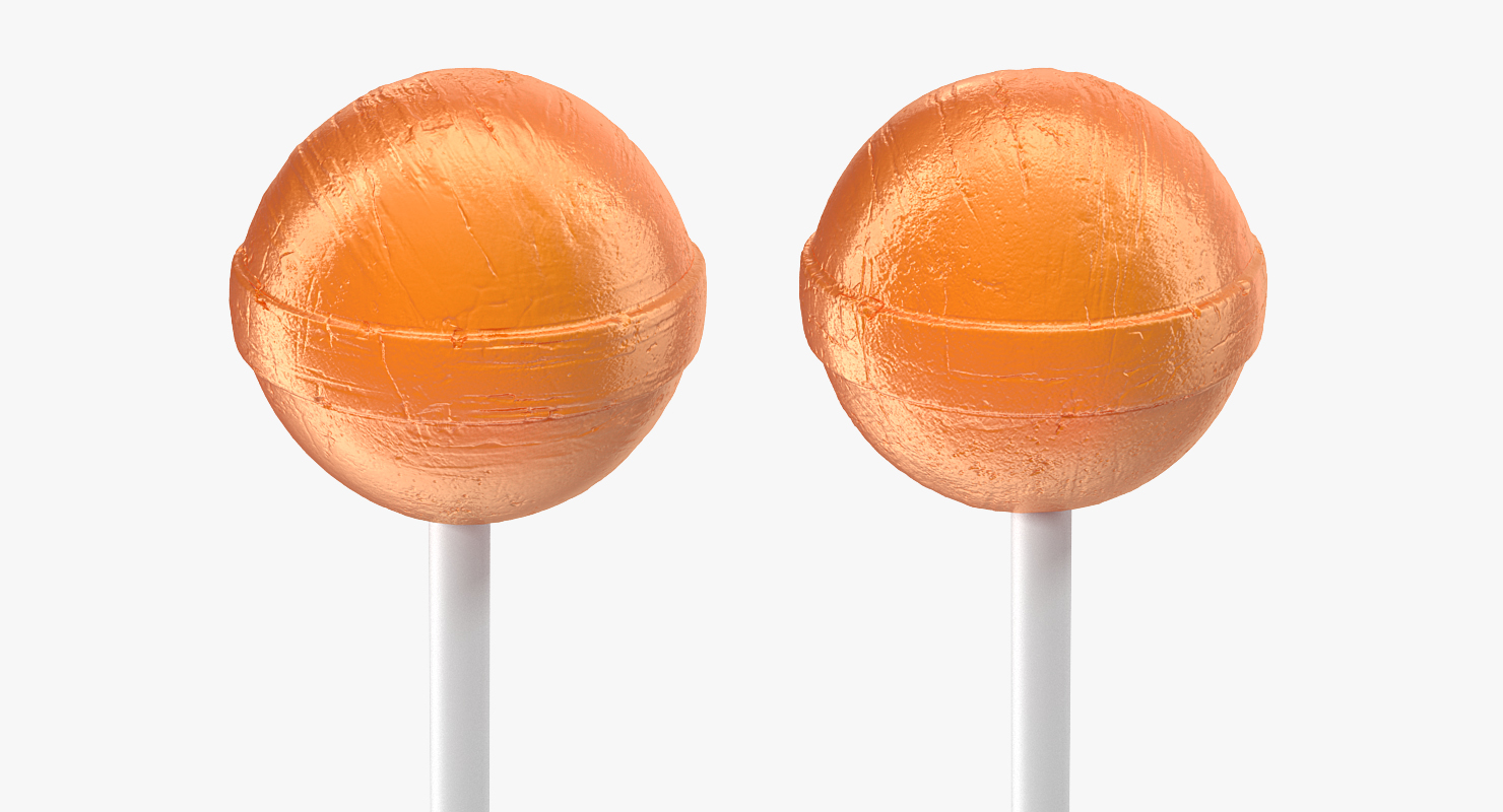 3D model Lollipop Orange