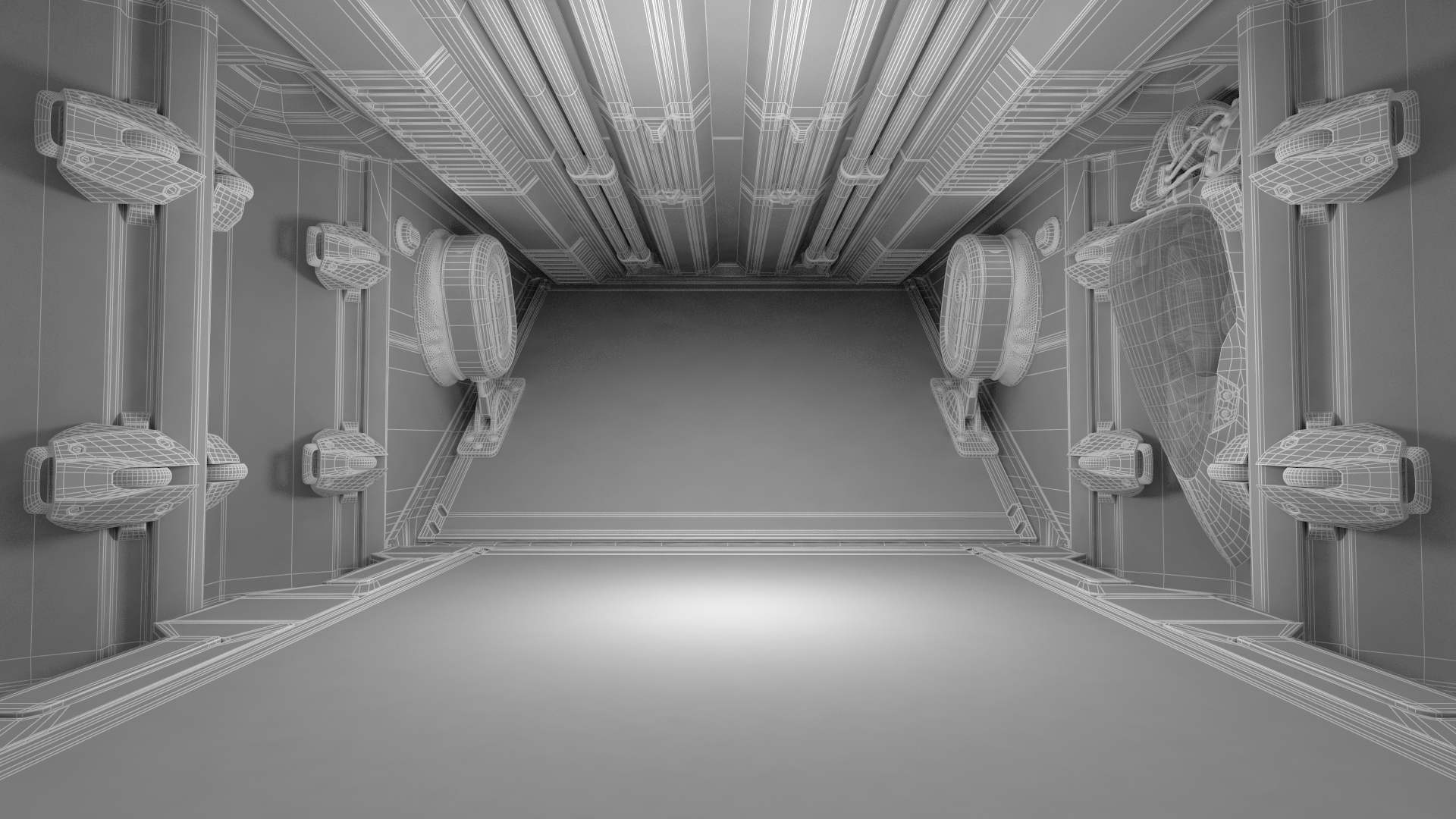 Sci Fi Dropship Rigged 3D