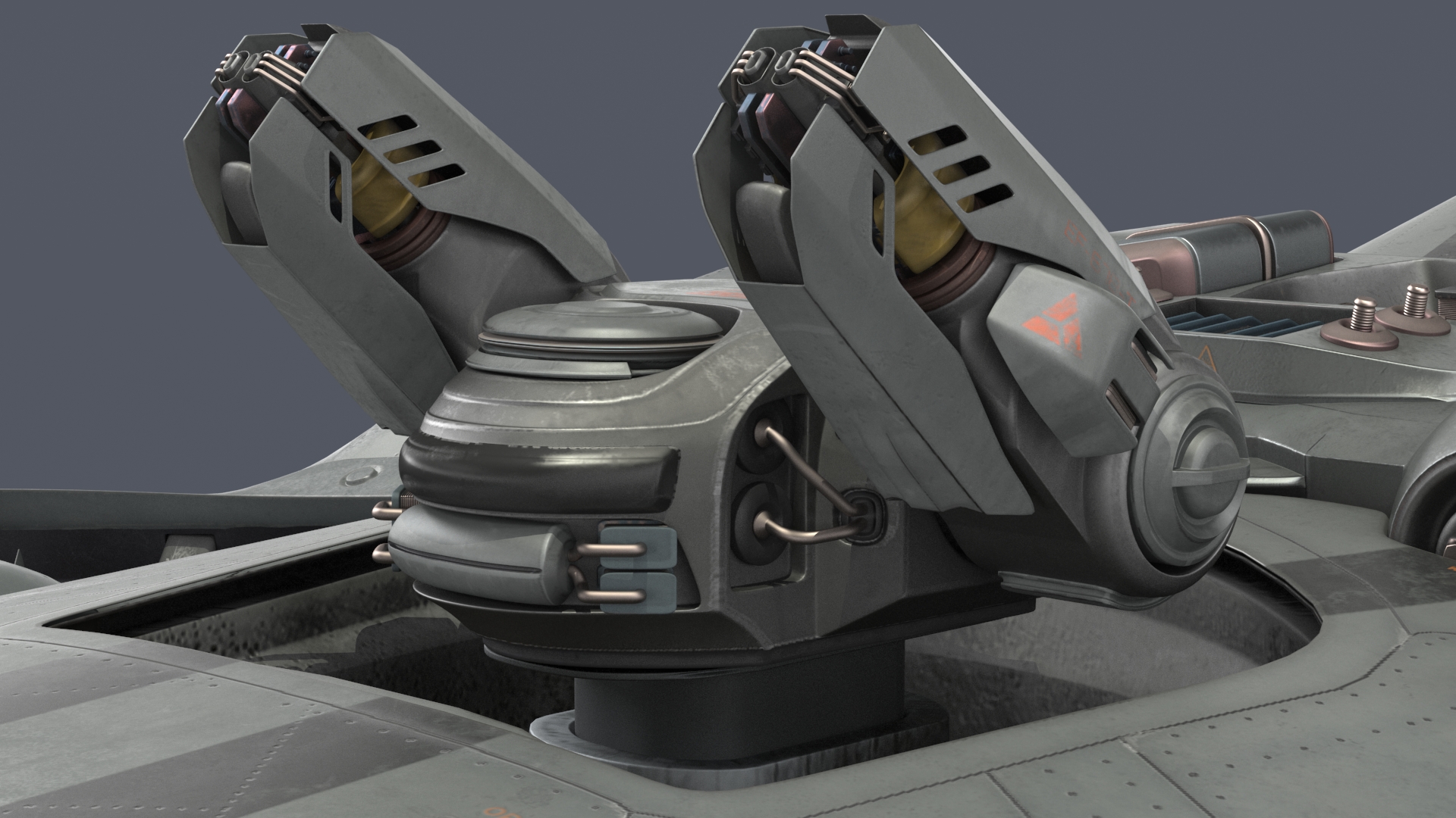 Sci Fi Dropship Rigged 3D