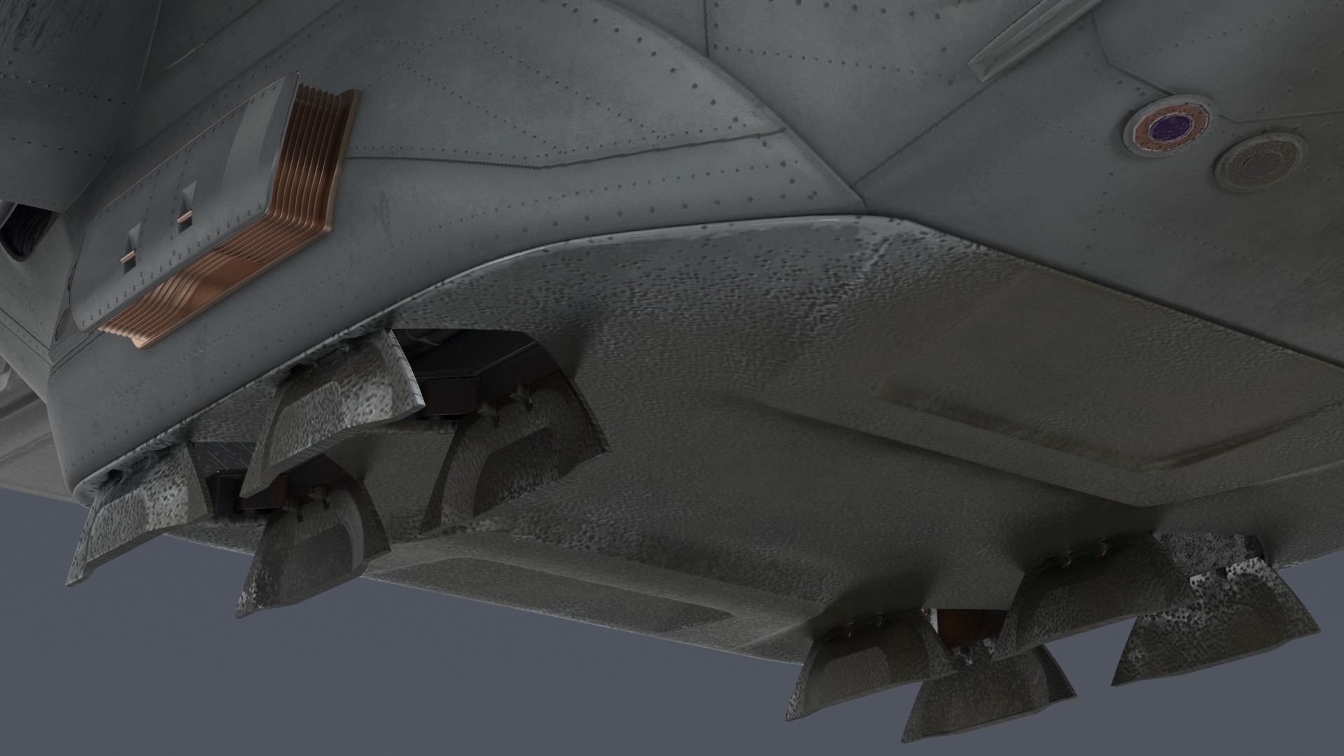 Sci Fi Dropship Rigged 3D