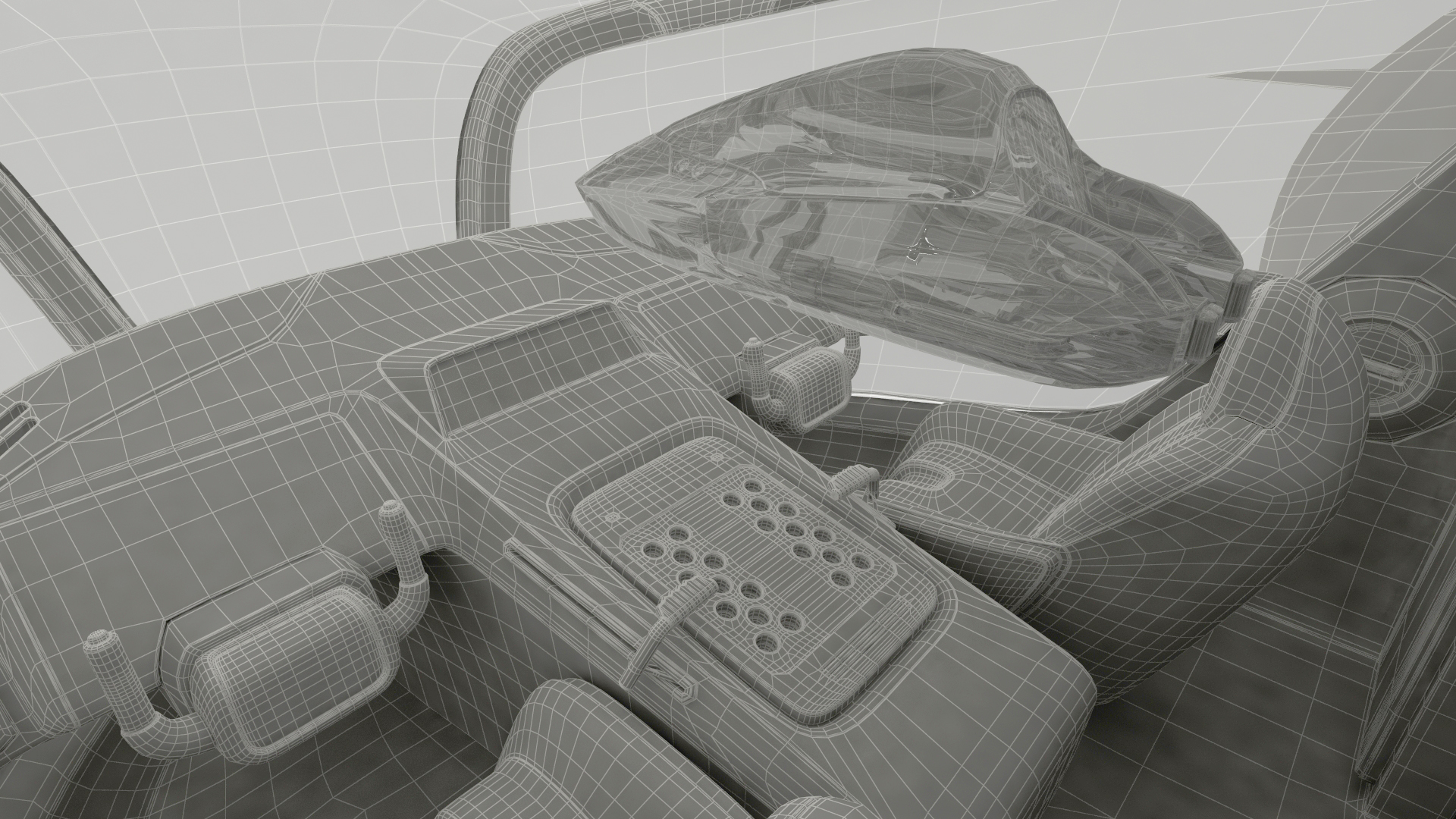 Sci Fi Dropship Rigged 3D