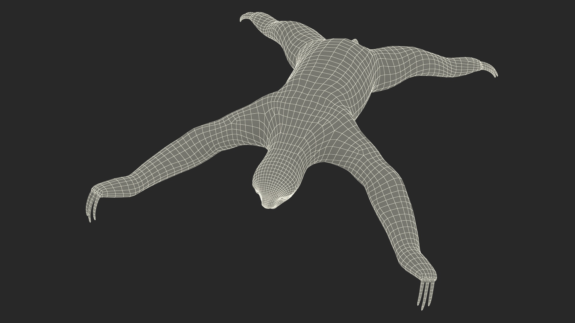 3D Sloth Rigged for Maya