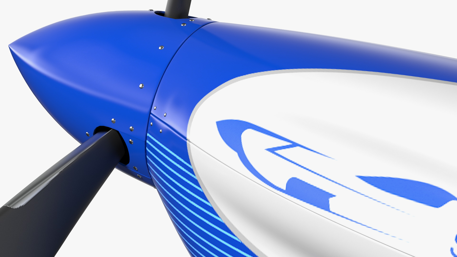 Rolls Royce ACCEL Electric Aircraft Rigged 3D