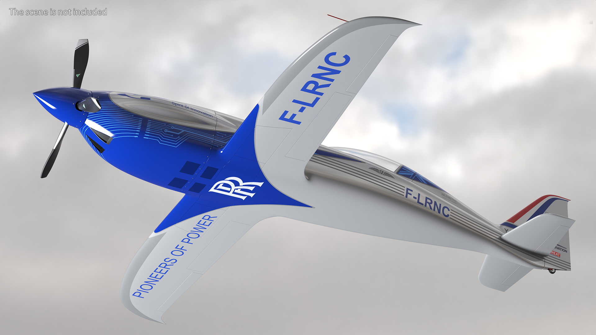 Rolls Royce ACCEL Electric Aircraft Rigged 3D