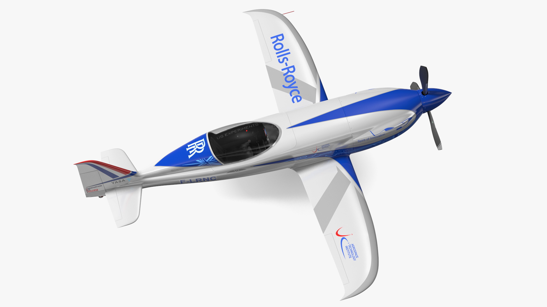 Rolls Royce ACCEL Electric Aircraft Rigged 3D