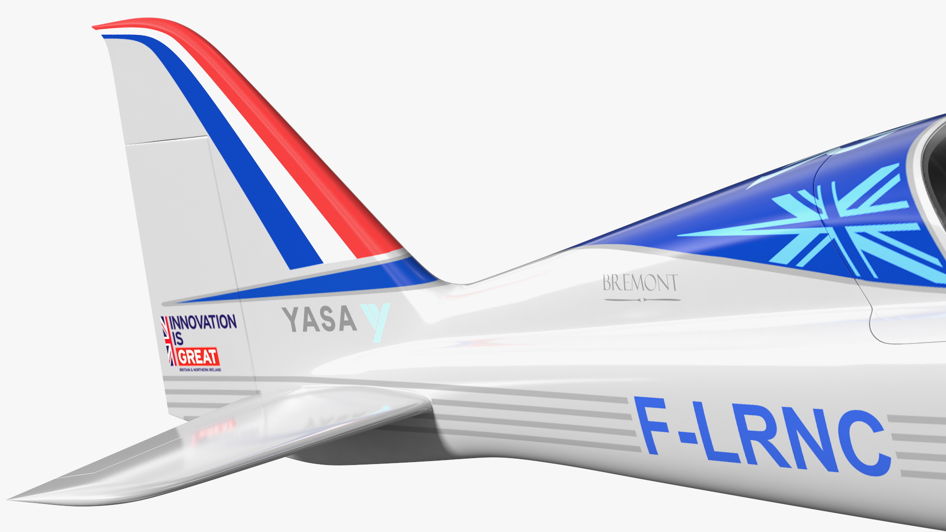 Rolls Royce ACCEL Electric Aircraft Rigged 3D
