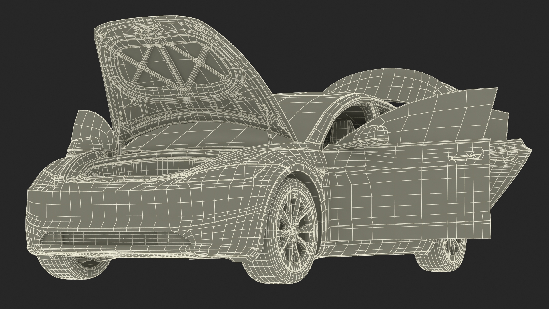 Tesla Model 3 2024 Red Lights On 3D