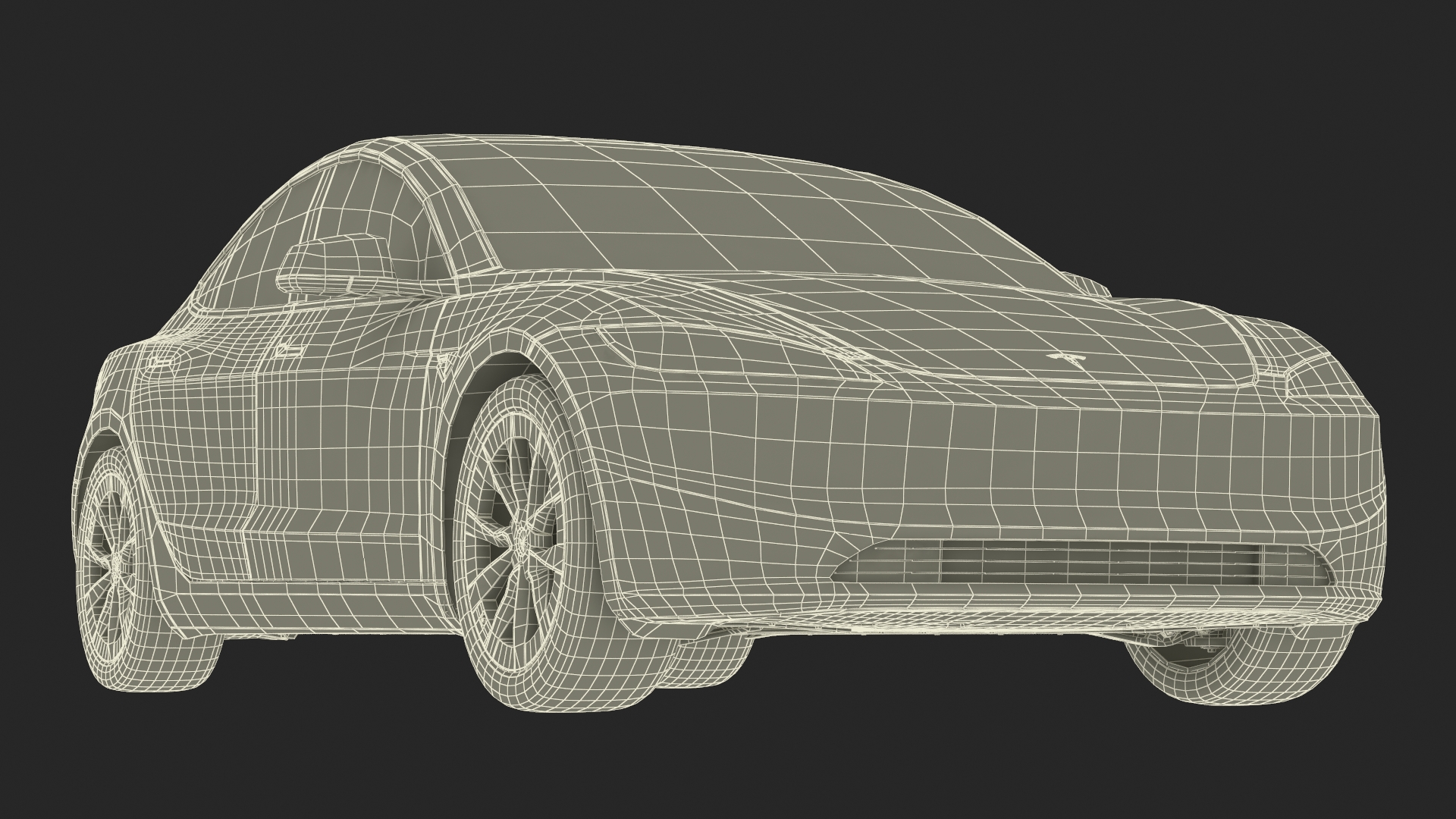 Tesla Model 3 2024 Red Lights On 3D