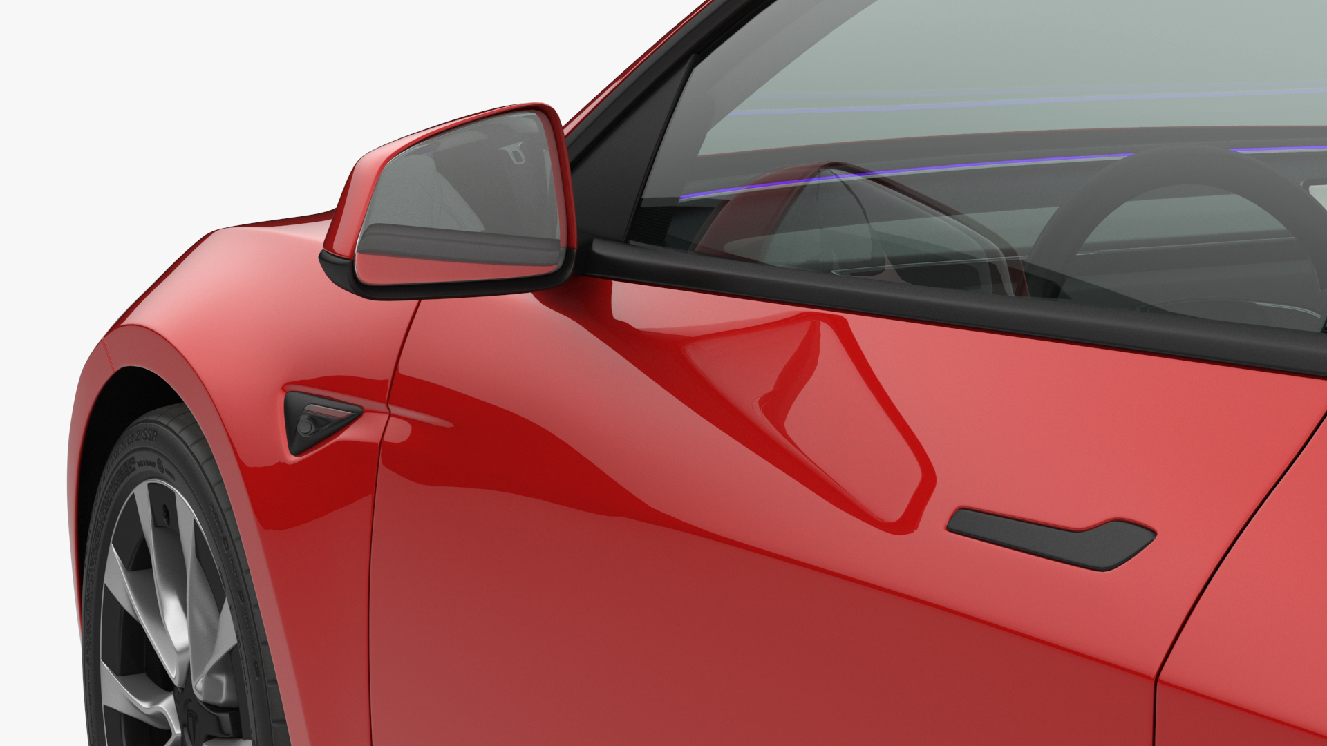 Tesla Model 3 2024 Red Lights On 3D