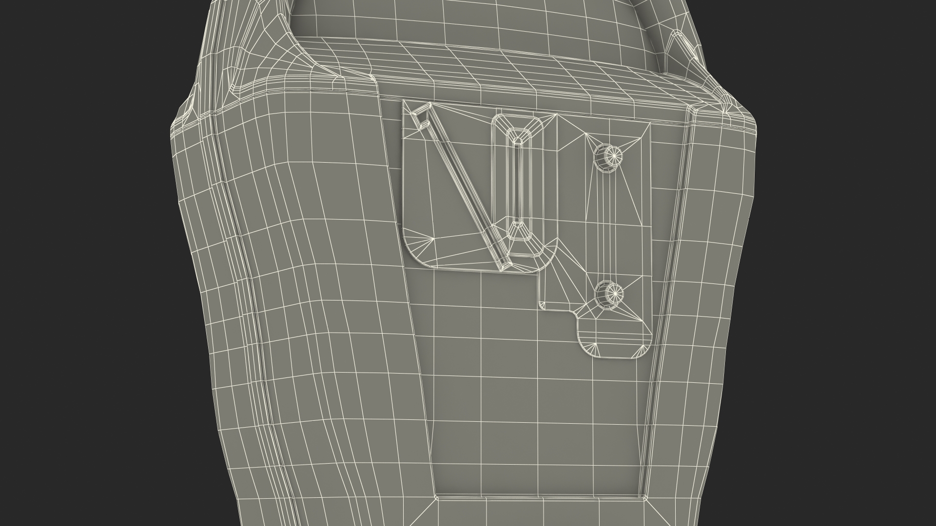 Parking Meter Dirty 3D model