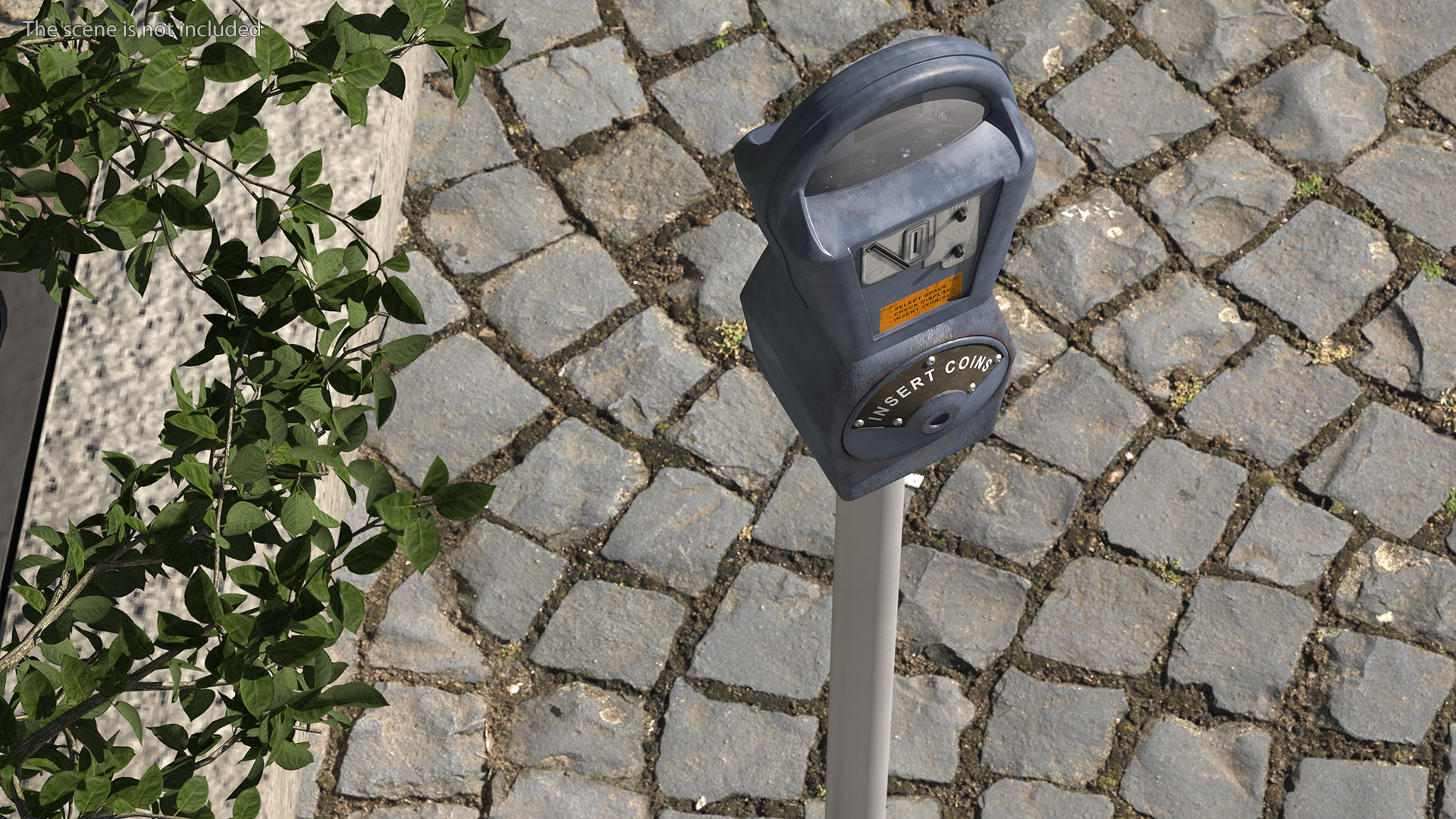 Parking Meter Dirty 3D model