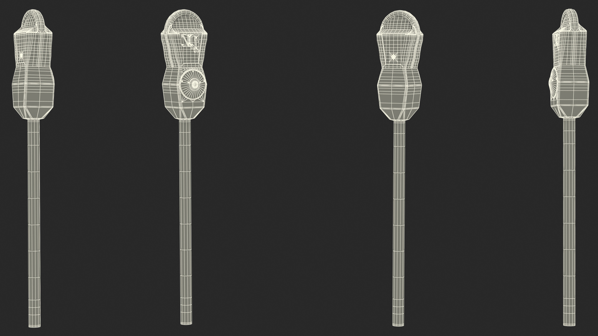Parking Meter Dirty 3D model