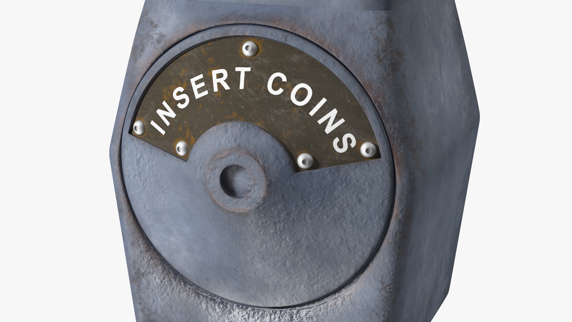 Parking Meter Dirty 3D model