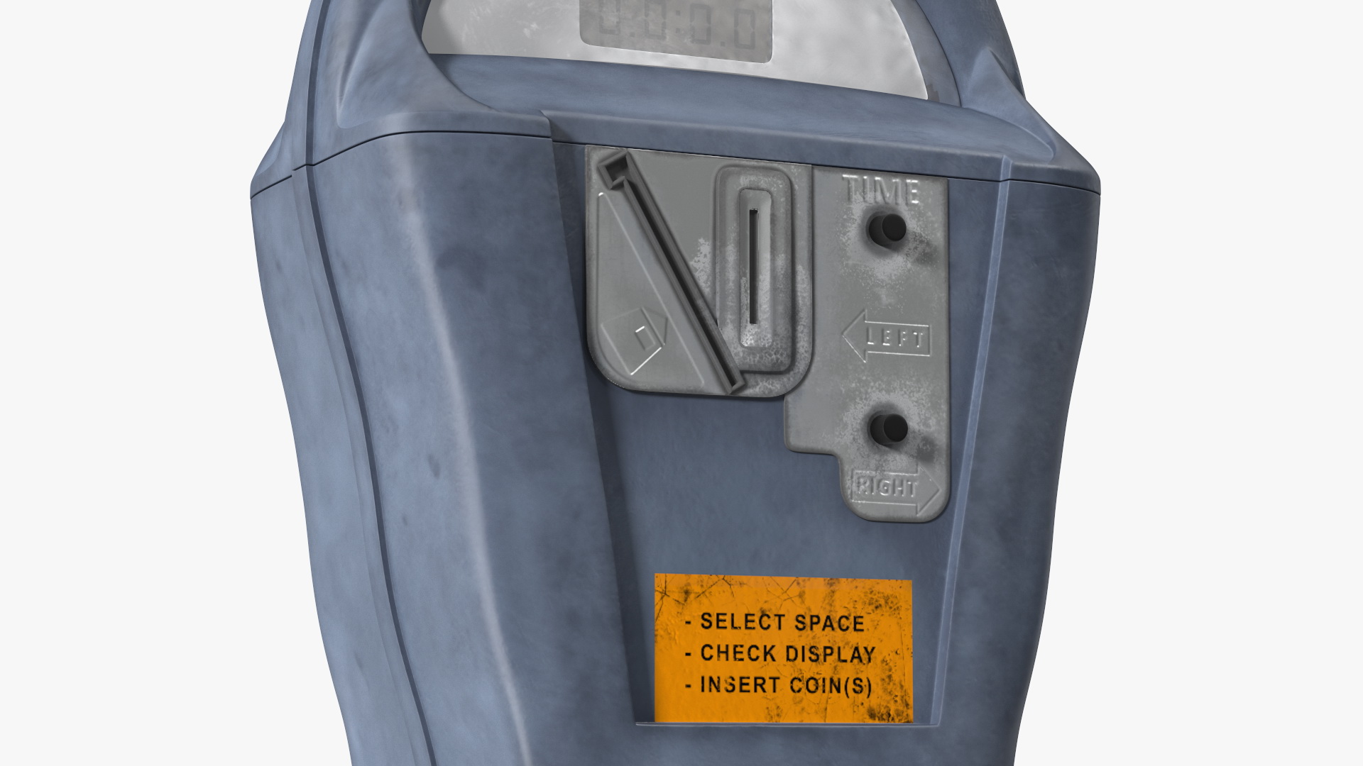 Parking Meter Dirty 3D model