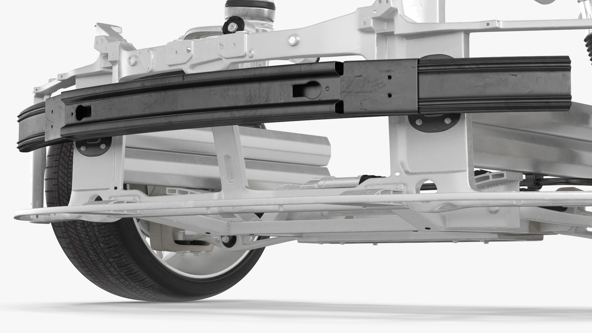 3D model Car Front Chassis with Suspension System