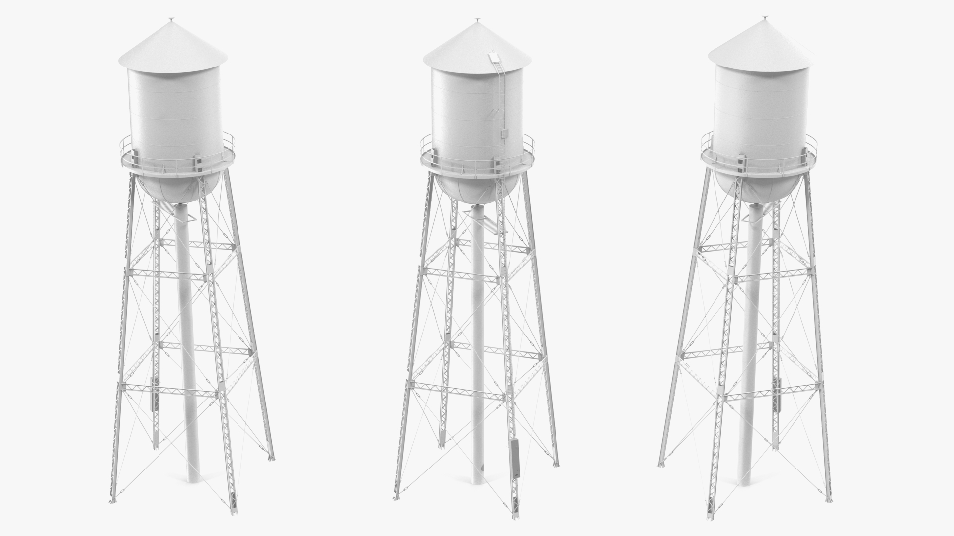 3D model Water Tower No1