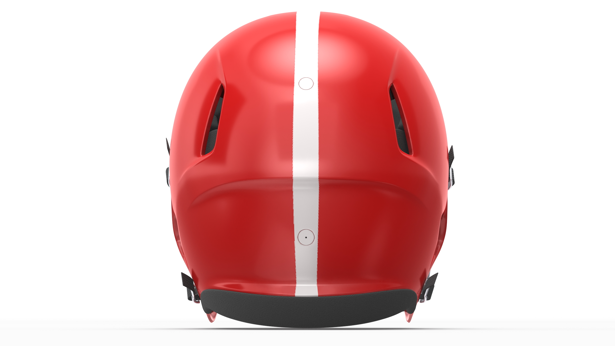 3D model Helmet Red American Football Player