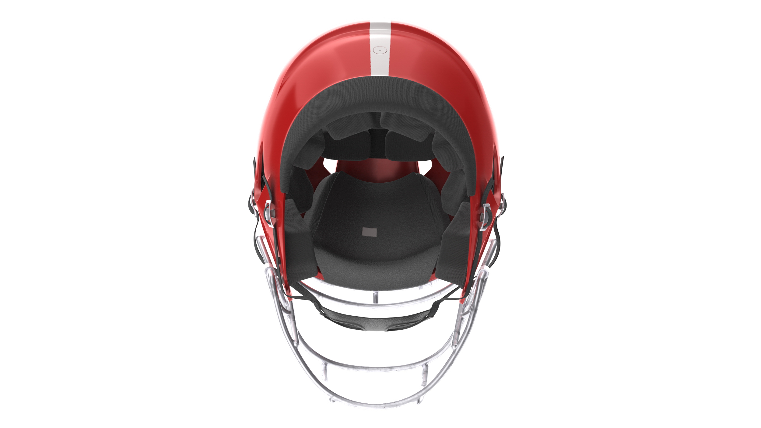 3D model Helmet Red American Football Player