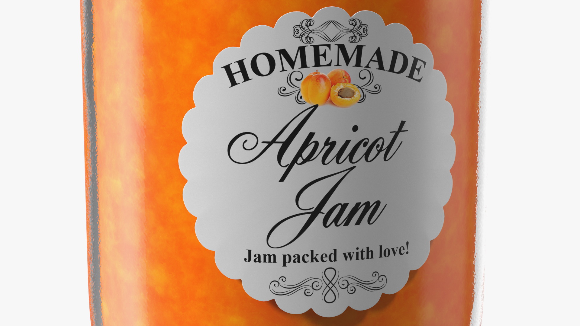 3D model Jam Jar Apricot
