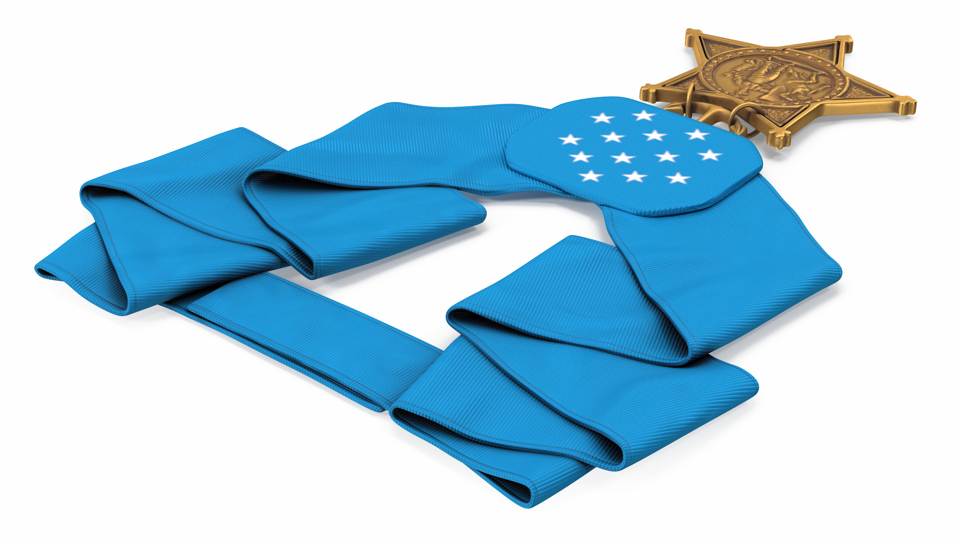 3D US Navy Medal of Honor Lying model