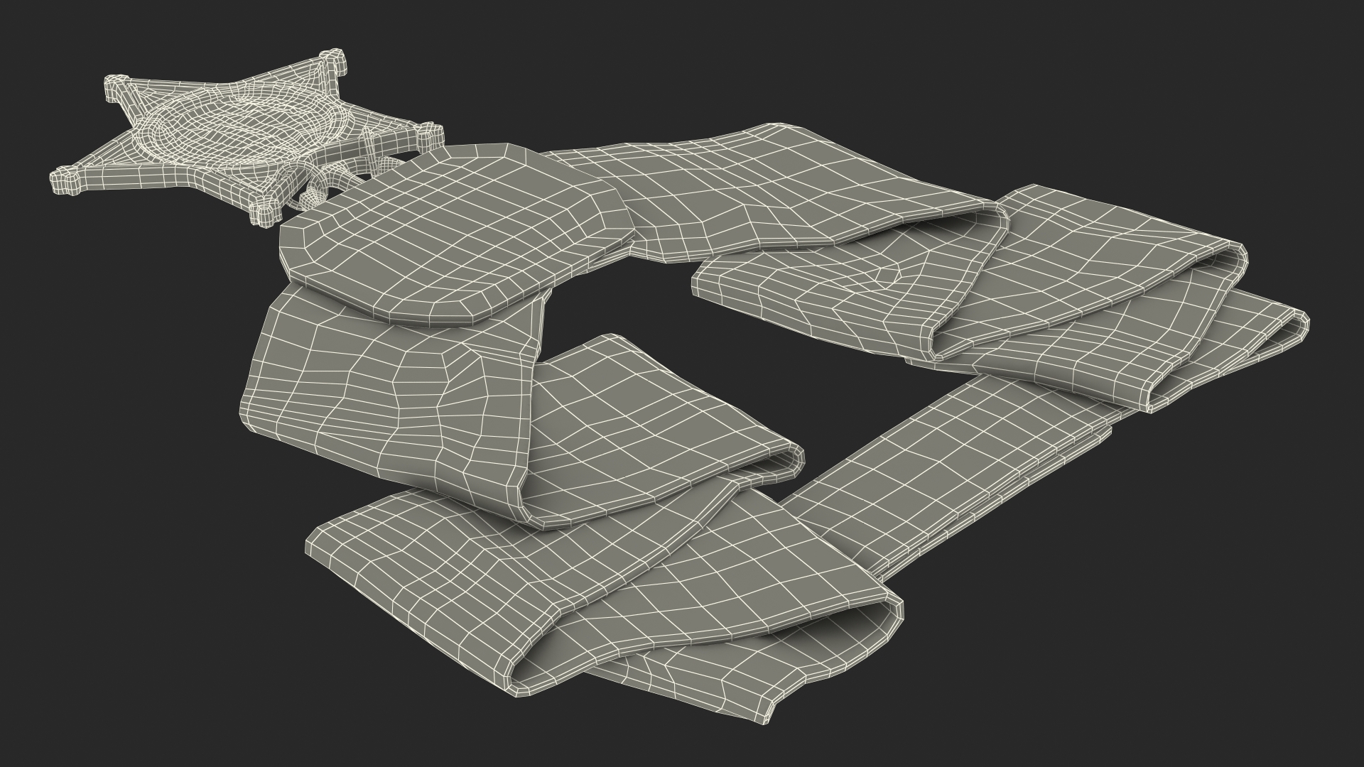 3D US Navy Medal of Honor Lying model