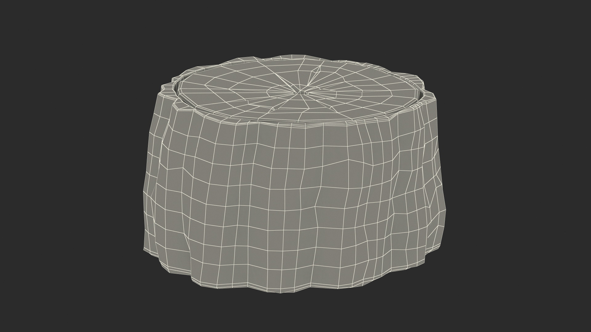 Low Cartoon Stump 3D