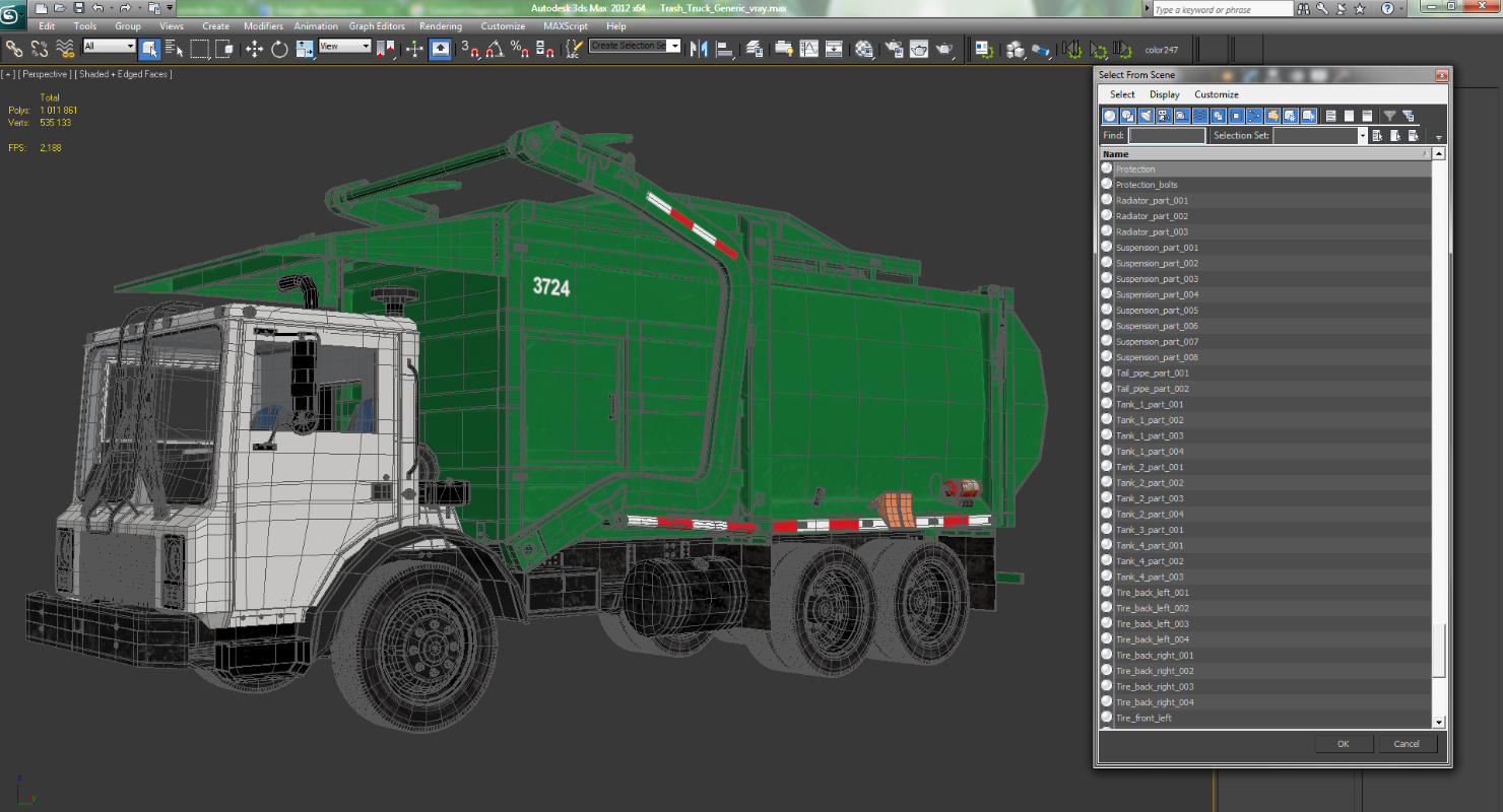 Trash Truck Generic 3D model