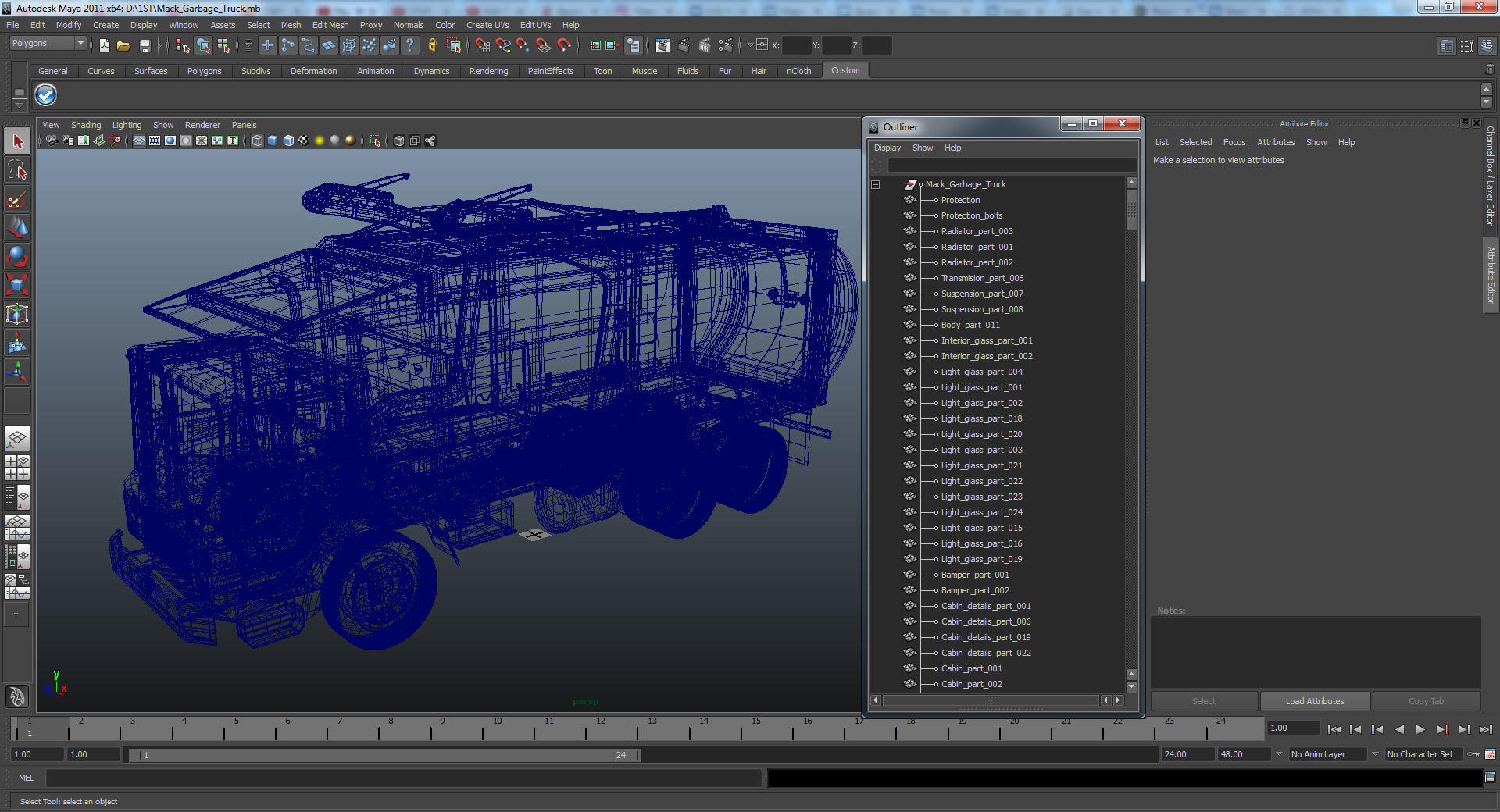 Trash Truck Generic 3D model