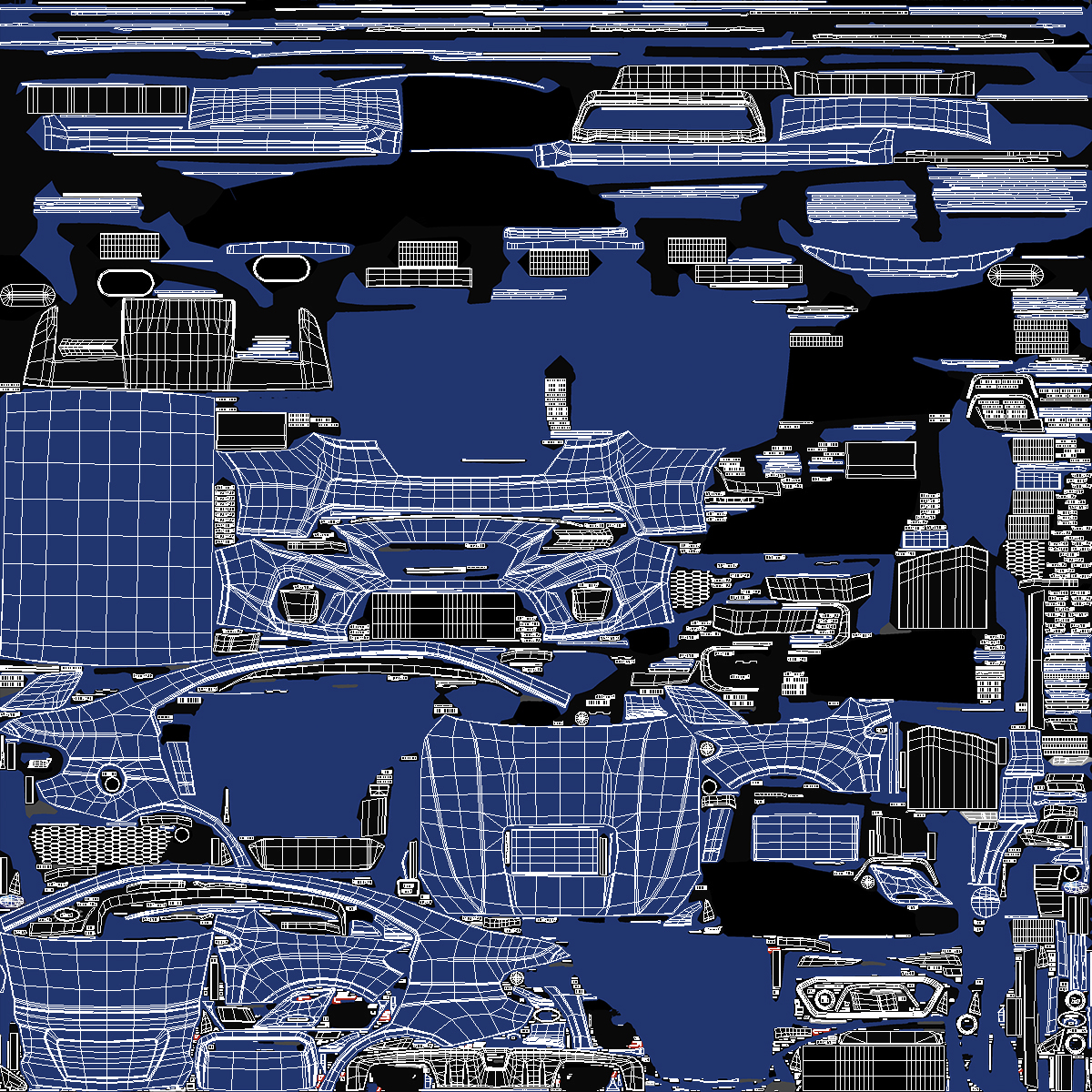 3D Subaru WRX 2021 Sedan Blue Rigged model