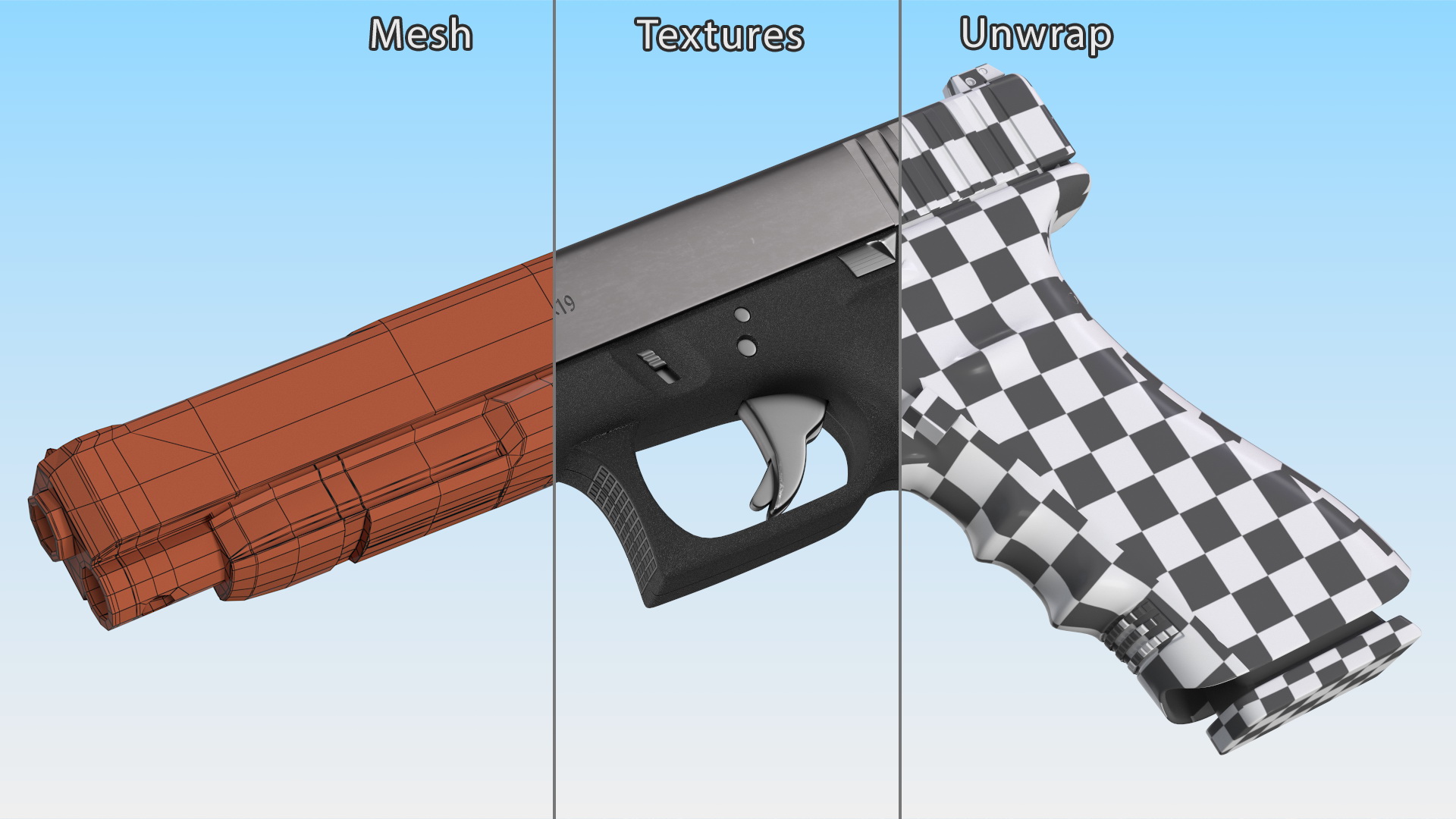 Competition Firearm 3D model