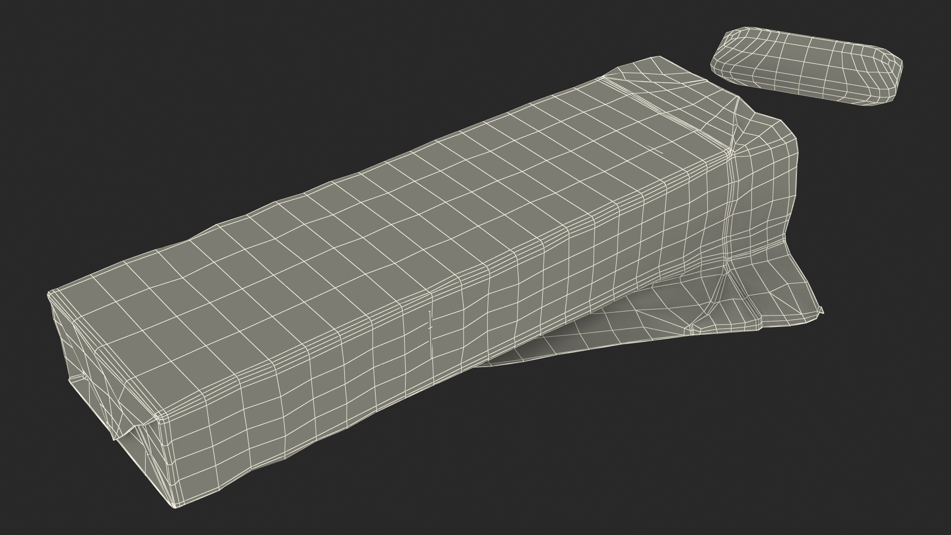 Chewing Gum Package Open with Pads 3D model