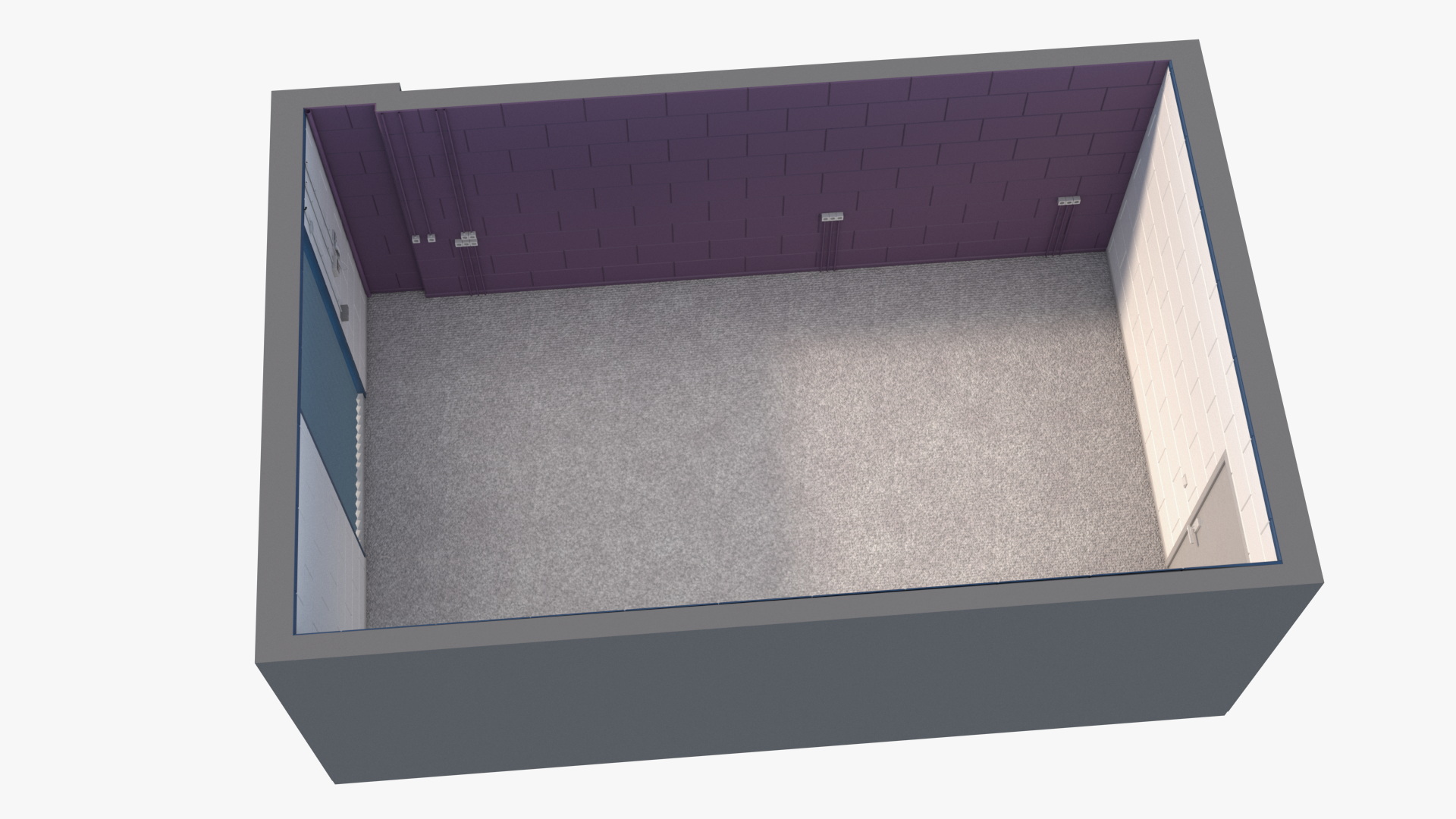 Empty Utility Room Interior, view 3