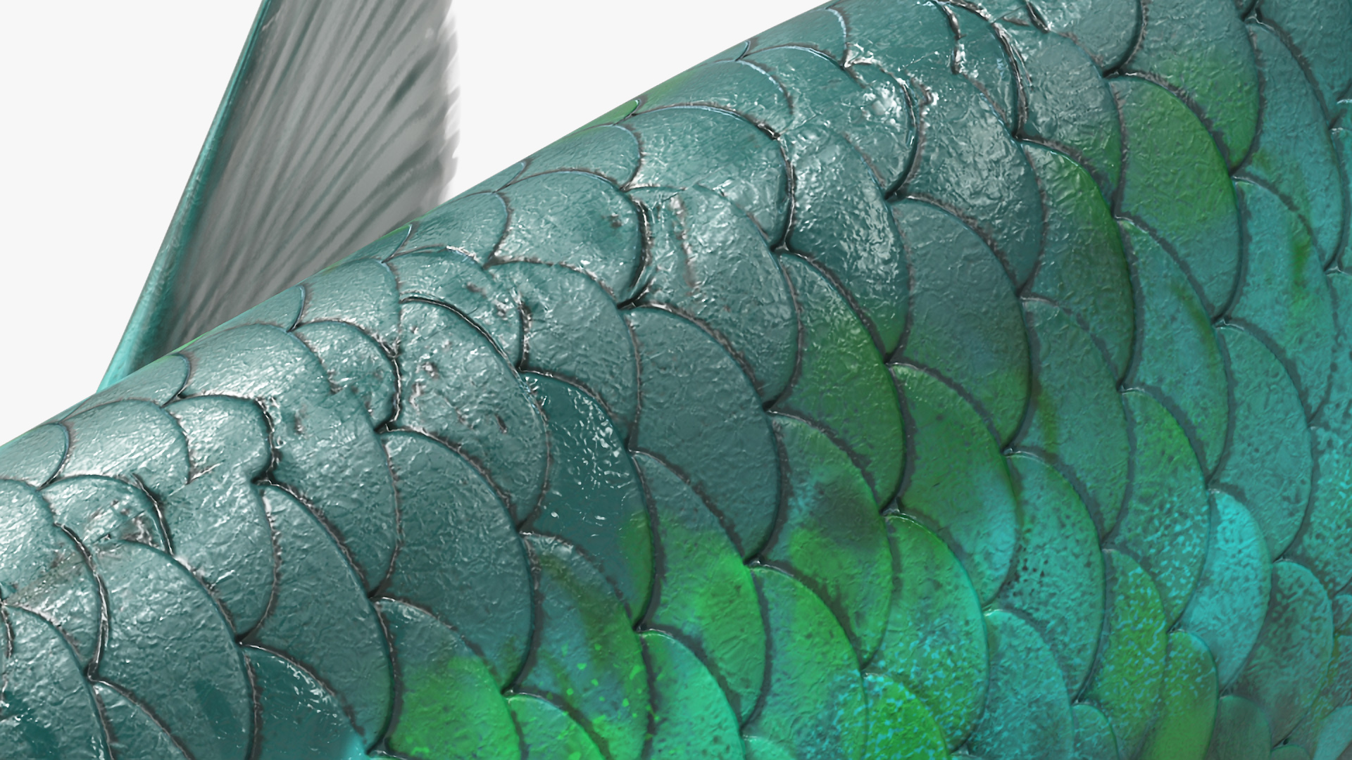 Guppy Fish Malachite Rigged 3D