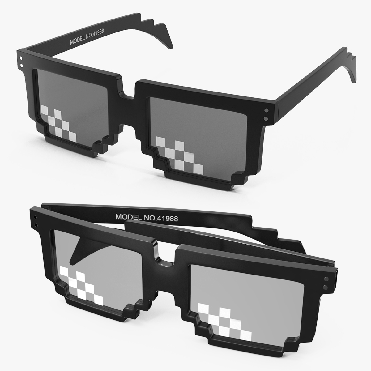 Unisex Square Mosaic Sunglasses