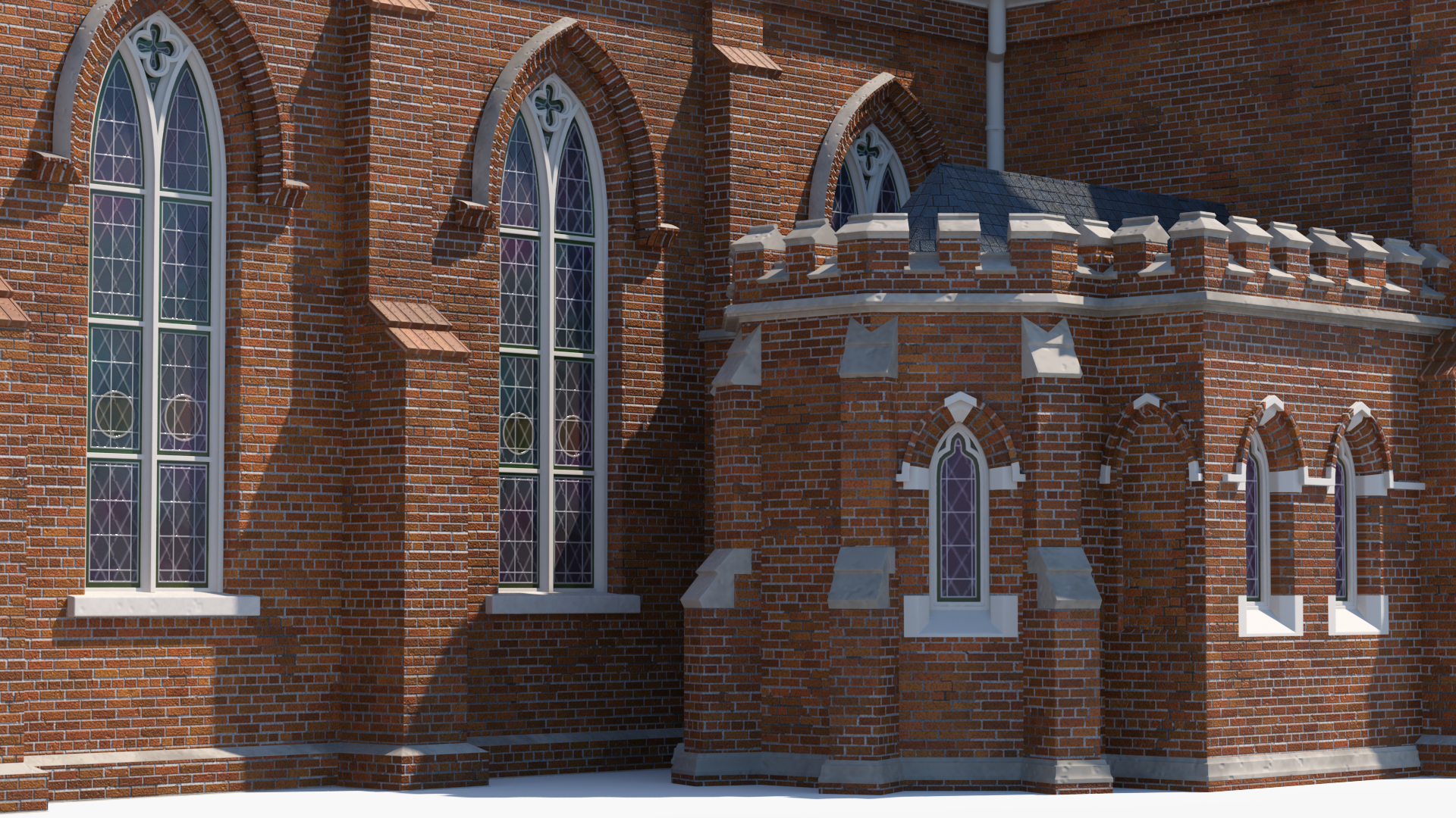 3D model Vincent Ferrer Catholic Church