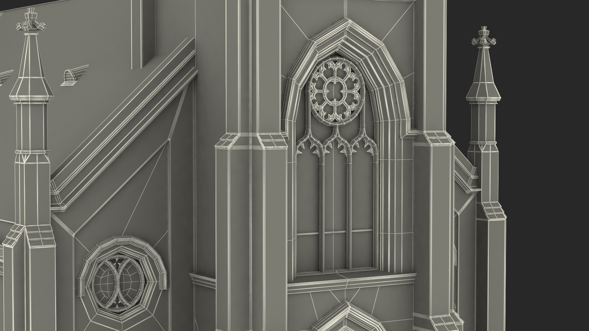 3D model Vincent Ferrer Catholic Church