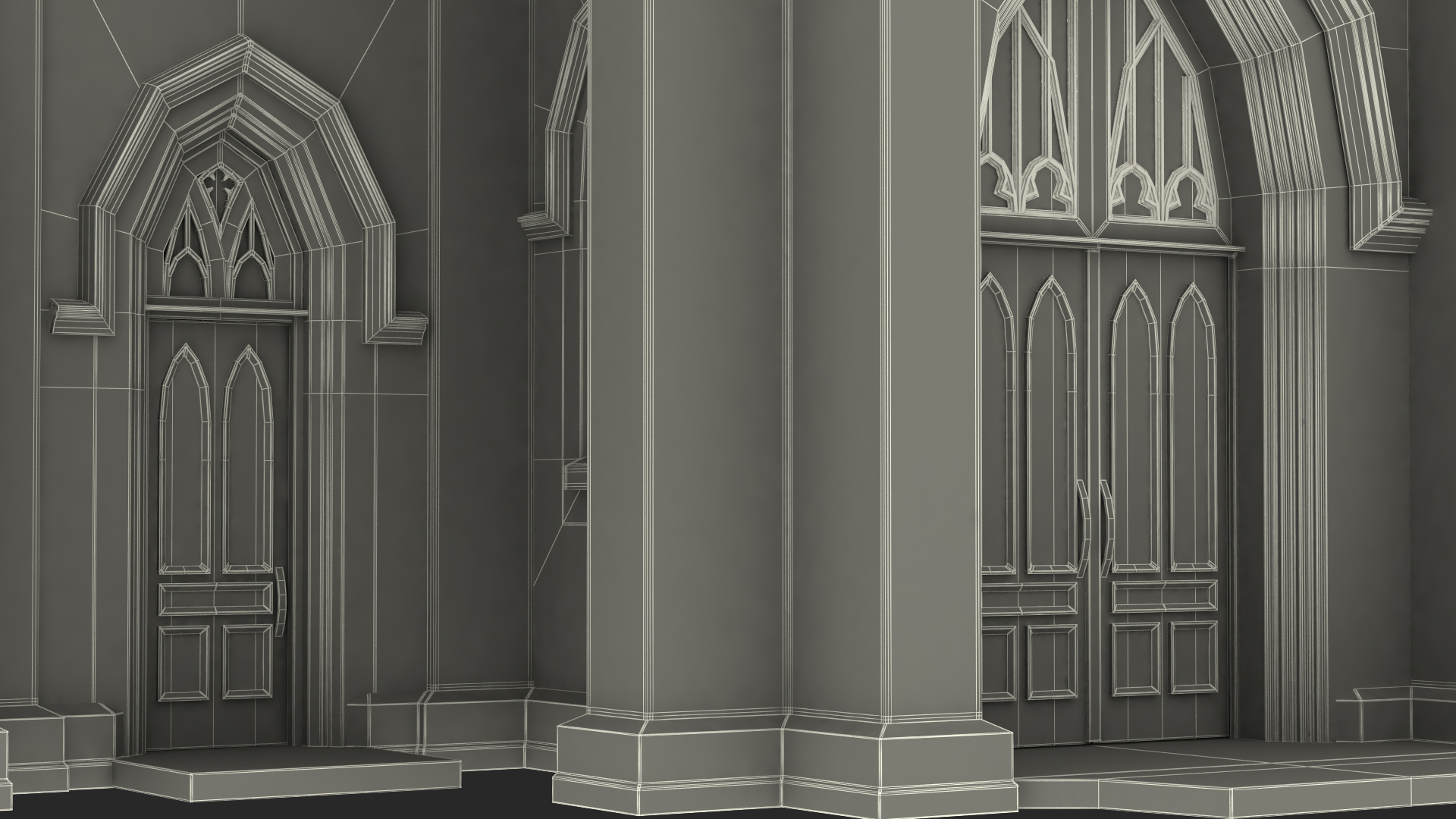 3D model Vincent Ferrer Catholic Church