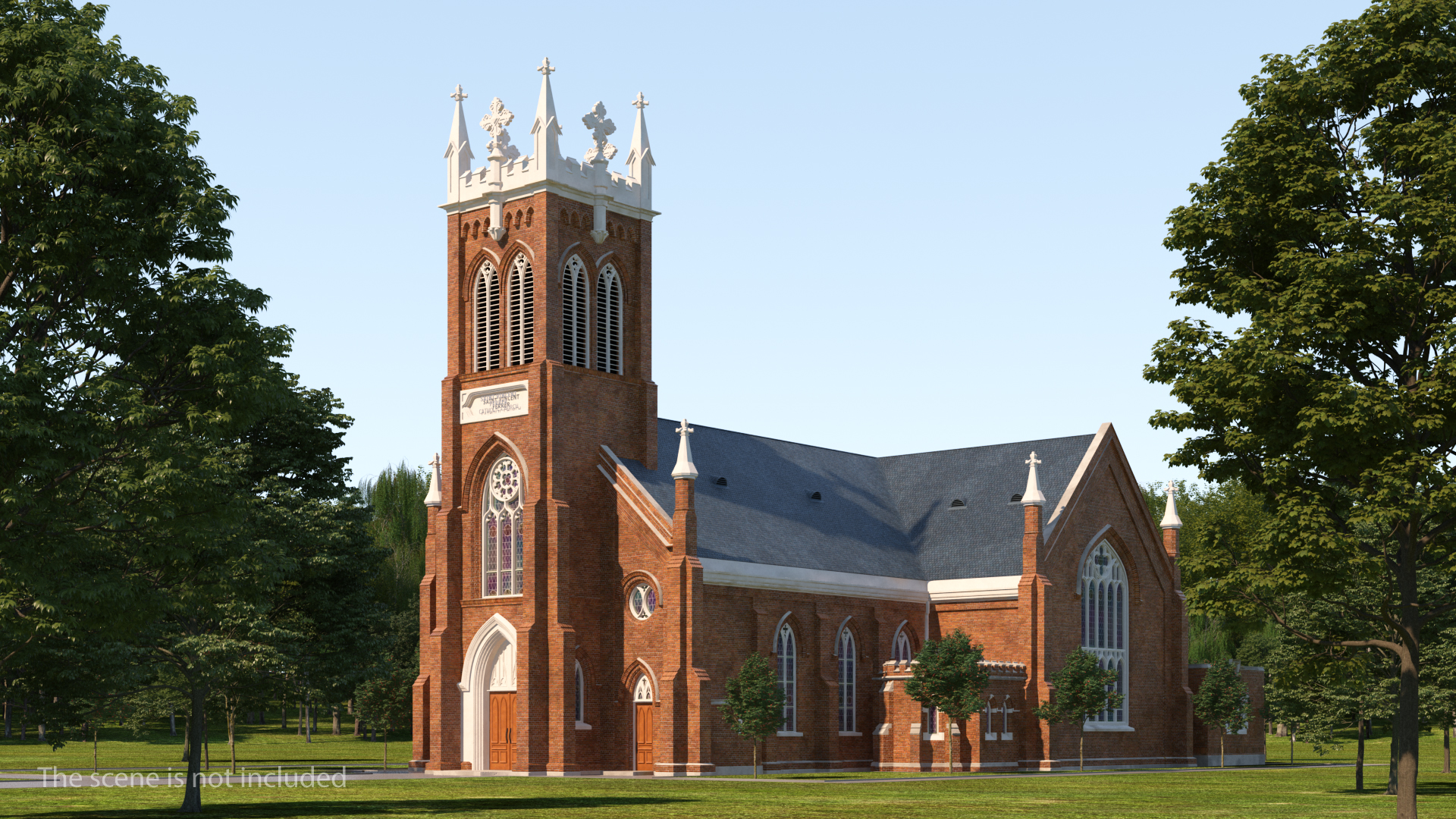 3D model Vincent Ferrer Catholic Church