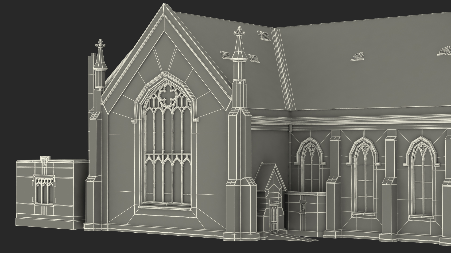 3D model Vincent Ferrer Catholic Church