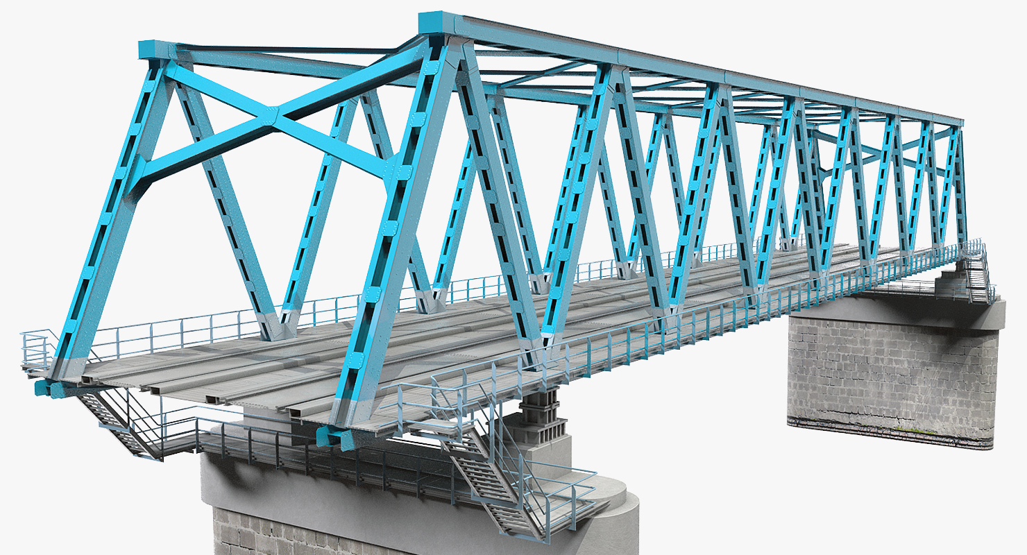 Railway Bridge Section 3D
