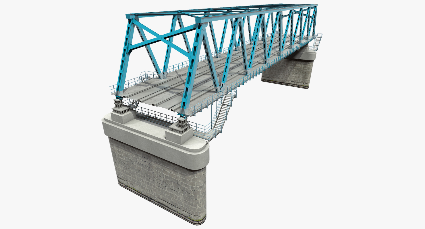 Railway Bridge Section 3D