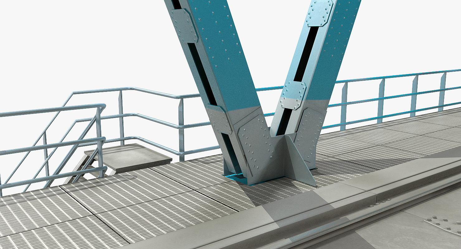 Railway Bridge Section 3D