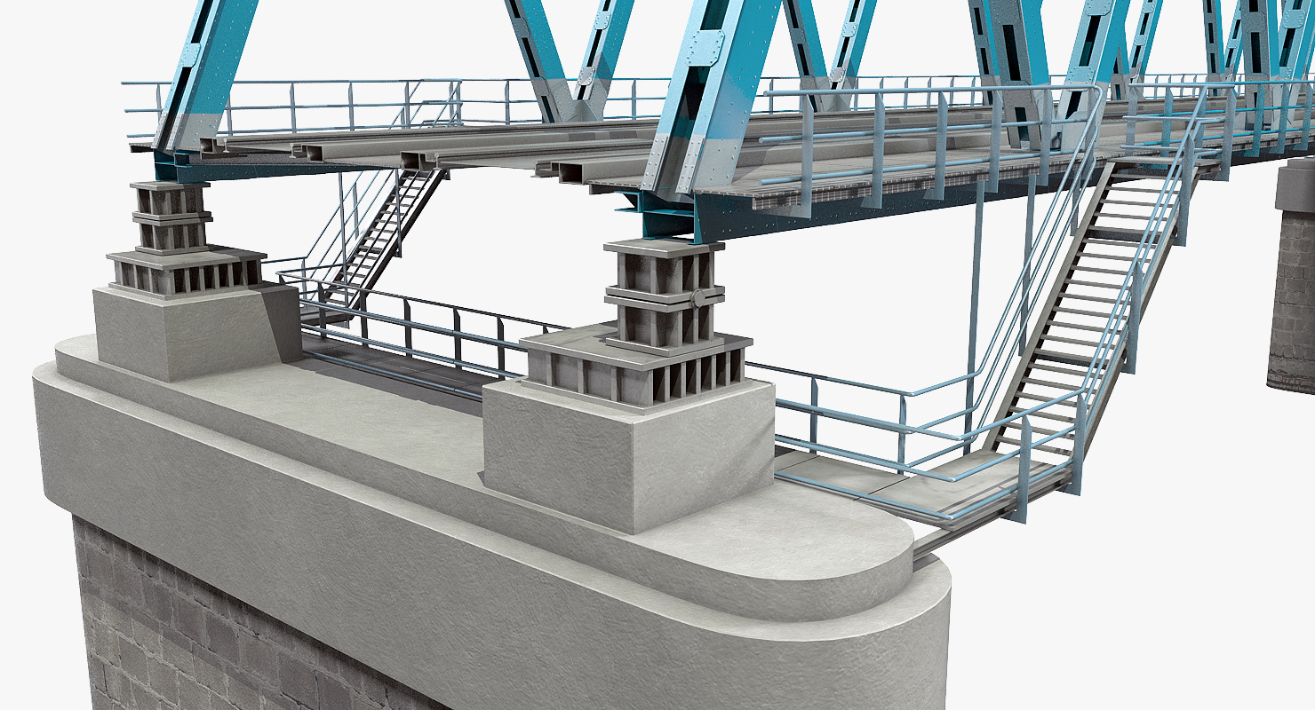 Railway Bridge Section 3D